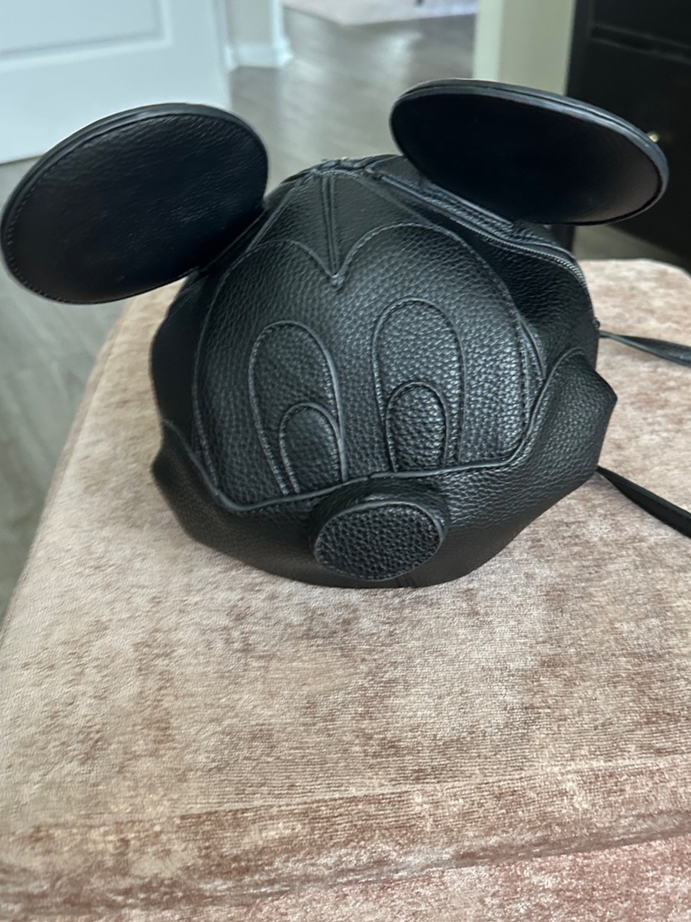 Danielle Nicole Black Mickey Ear Crossbody Bag